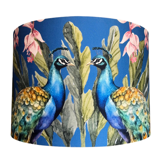Peacock blue lamp shade  *Ready-Made*