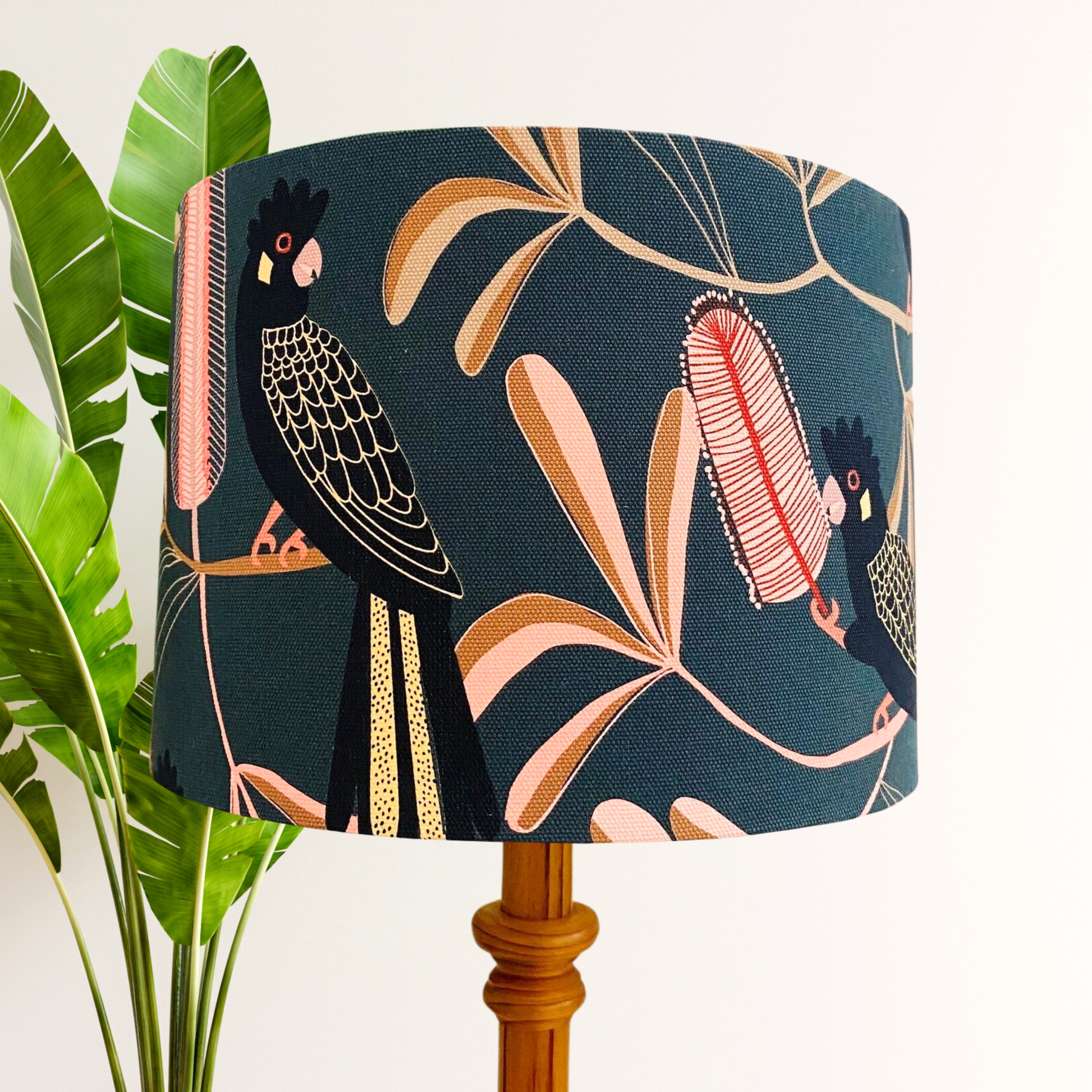 Yellow Tailed Black Cockatoo Lampshade image 0