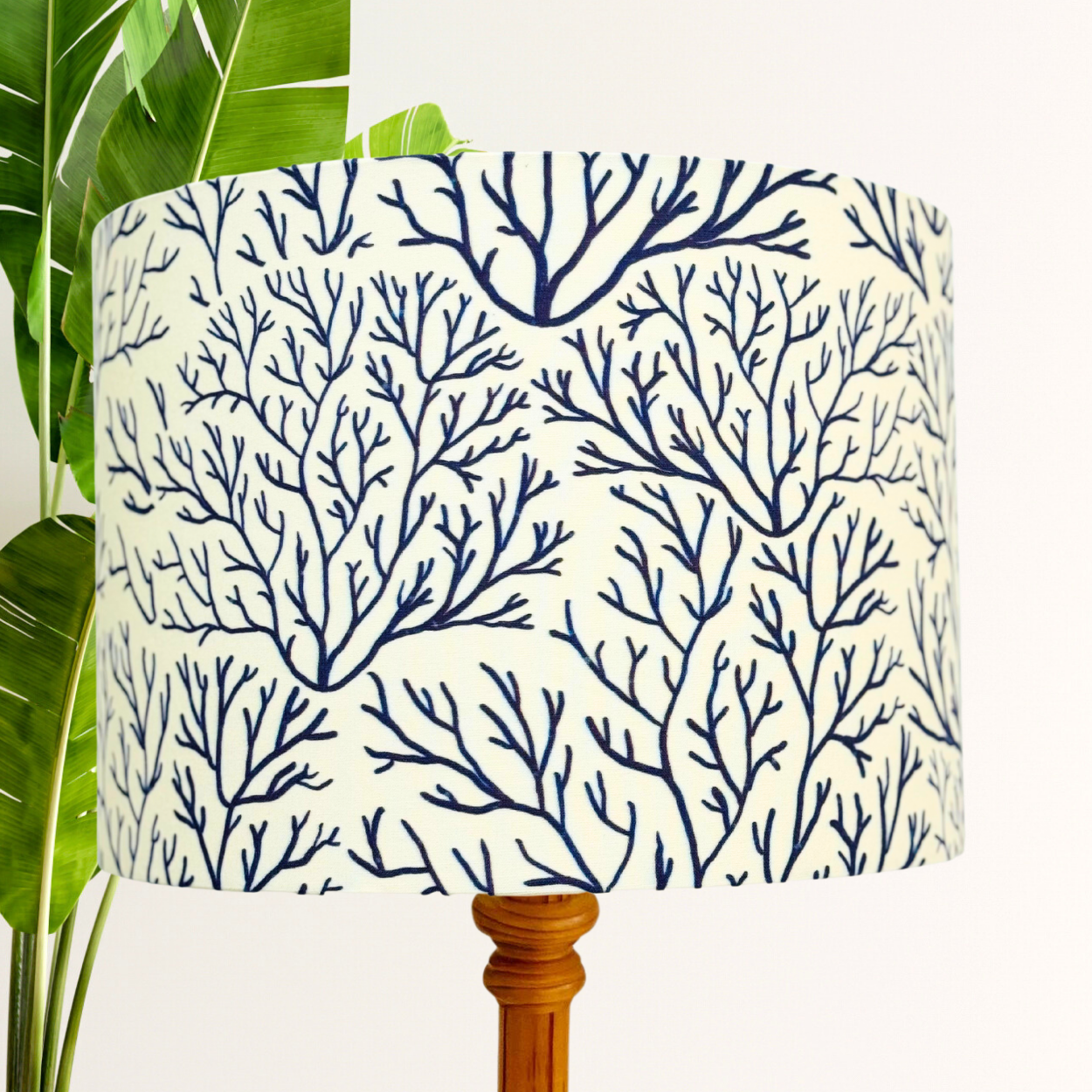 Coral Navy Lampshade image 0