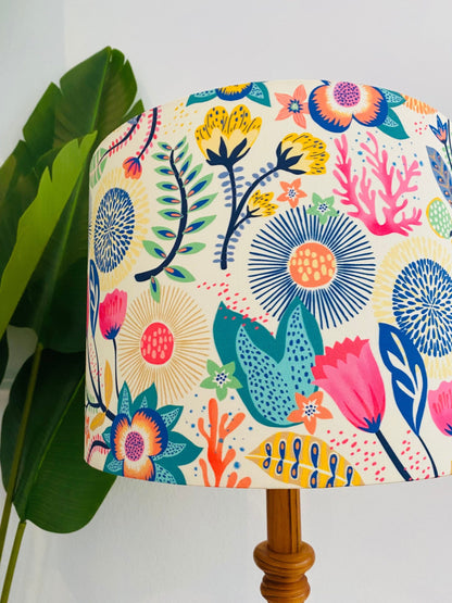 Coral Floral Jumbo Lampshade image 3