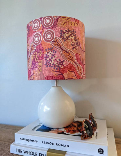 Aboriginal Bush Tomato Pink lampshade | Aboriginal lampshade image 6