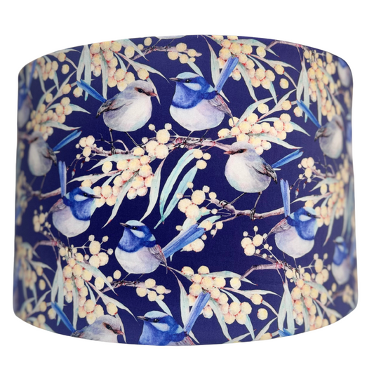 Blue Wren Navy lampshade