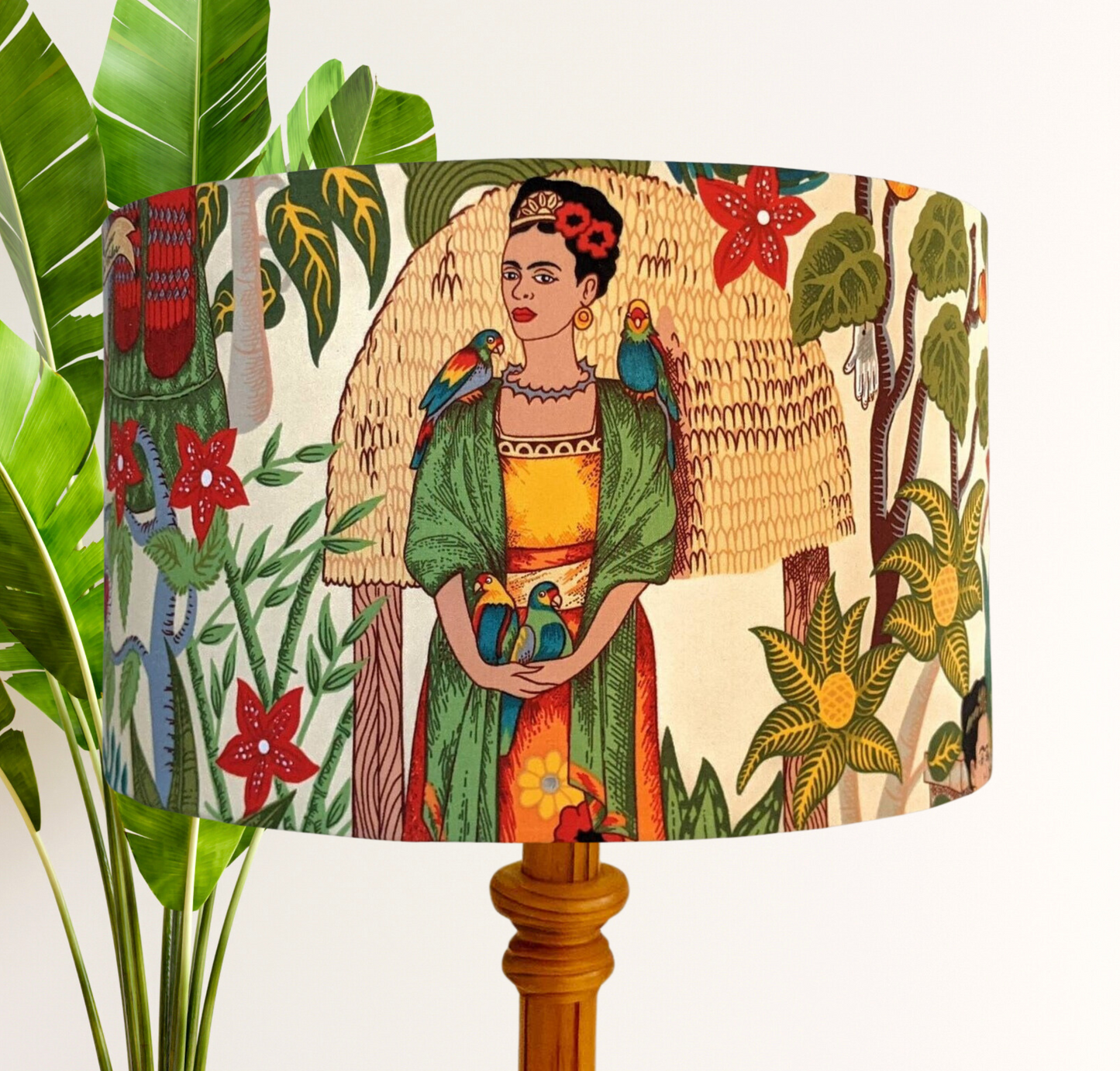 Frida's Garden natural lampshade, Frida lampshade image 0