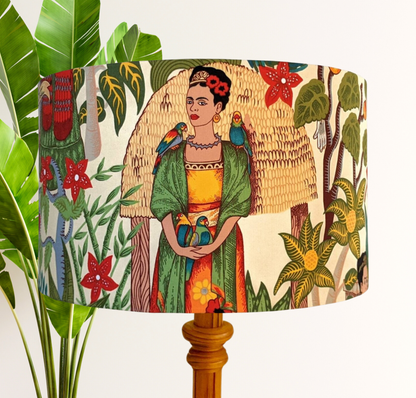 Frida's Garden natural lampshade, Frida lampshade image 0