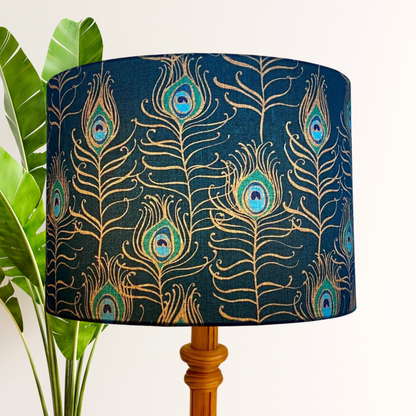 Peacock feathers lampshade image 0