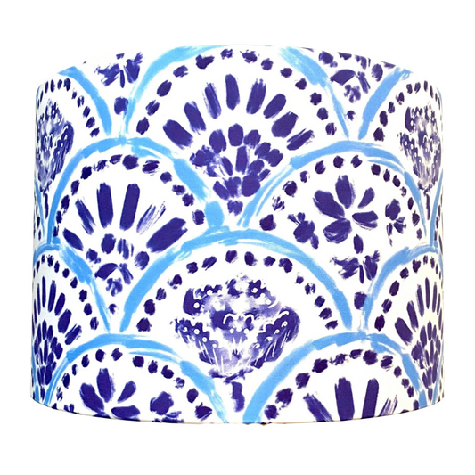 Chinese blue lampshade