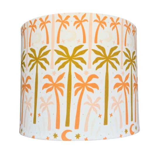 Canvas Summer Palms lamp shade  *Ready-Made*