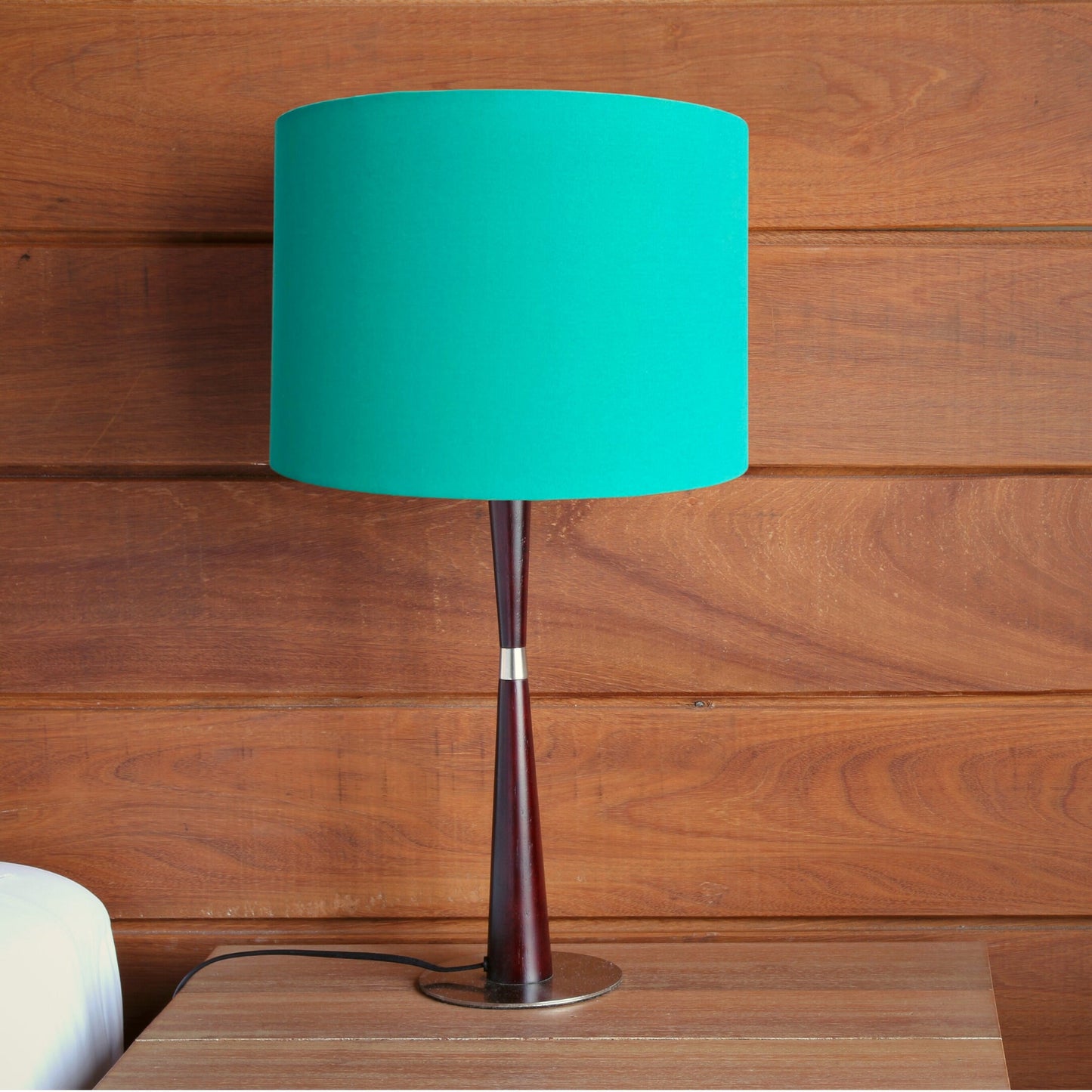 Aqua lampshade | blue lampshade image 4