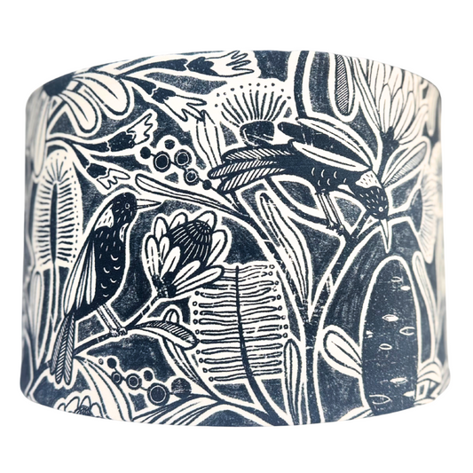 Magpies Black and White lampshade