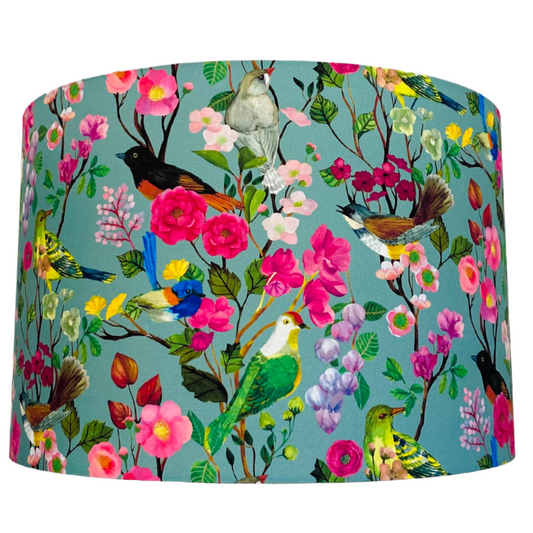 Birds and Flowers lampshade