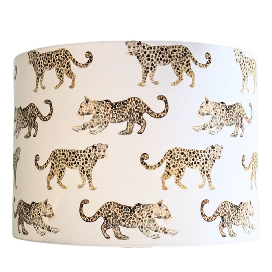 Leopards white lampshade