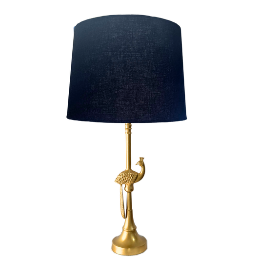 Linen black - Peacock Table lamp