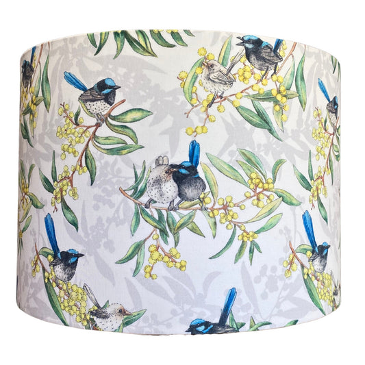 Fairy Wren couple lampshade