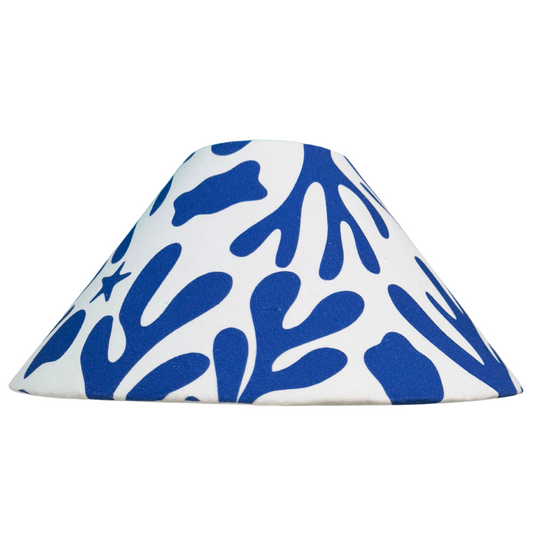 Coral Blue lamp shade  *Ready-Made*