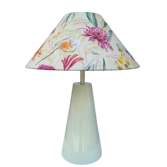 Australian Garden- Cone Ivory Table lamp