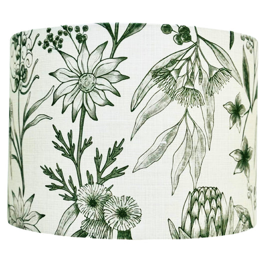 Linen Green Australiana Lampshade