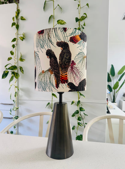 Red Tailed Black Cockatoo table lamp