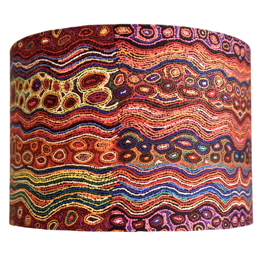 Desert Fringe Rush Aboriginal Lampshade