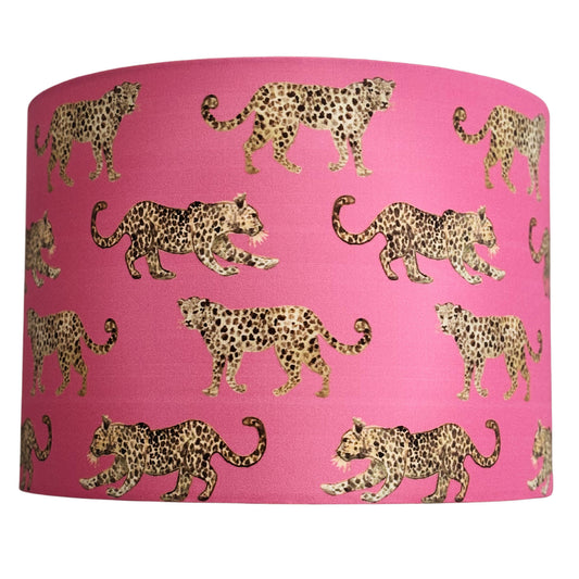 Pink Leopards Lampshade