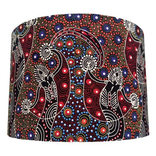 Dancing Spirit red by Collen Wallace lampshade