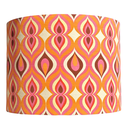 70s Pink & Orange retro lampshade