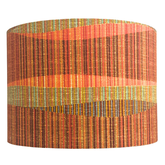 Orange and Brown MCM Stripes lampshade