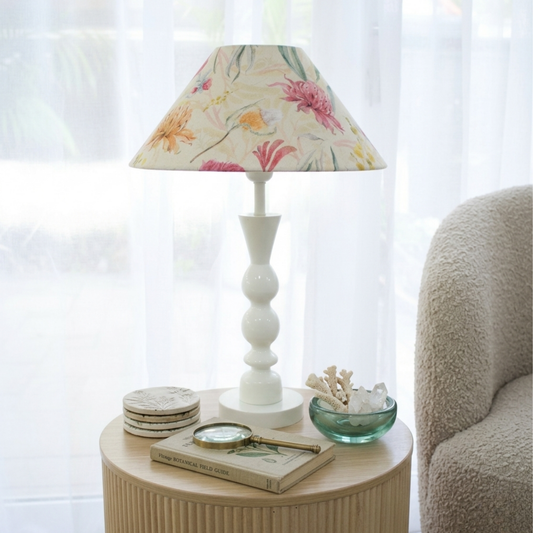 Australian flowers - Brighton Ivory Table lamp