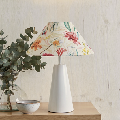 Australian Garden- Cone Ivory Table lamp