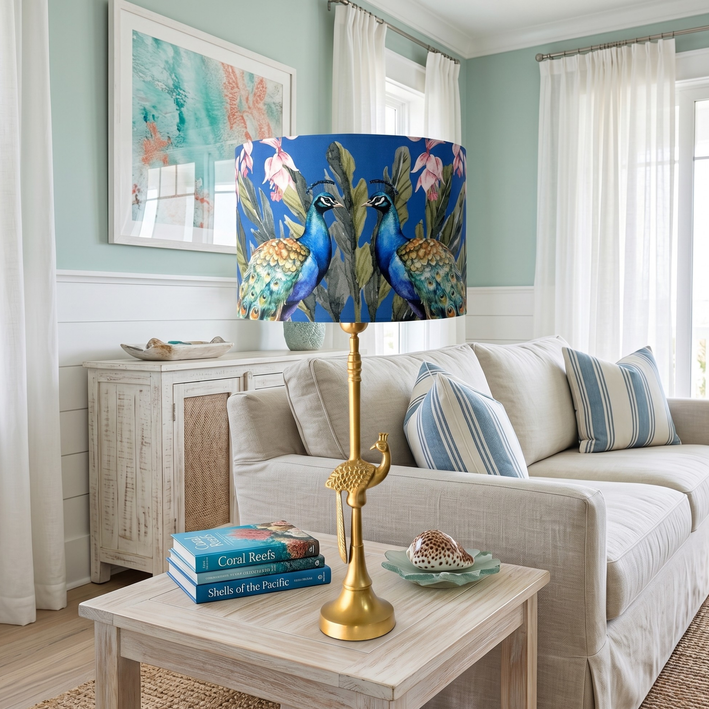 Peacock Table lamp
