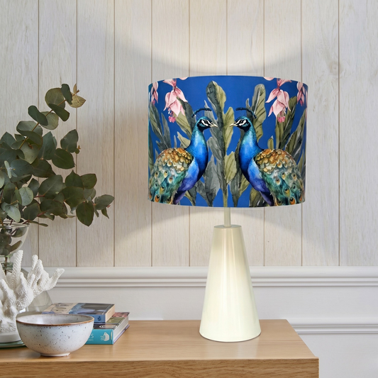 Peacock - Cone Ivory Table lamp