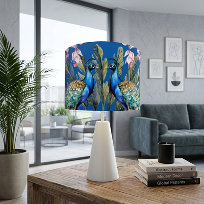 Peacock - Cone Ivory Table lamp