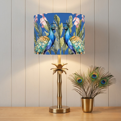 Peacock - Palm Brass Table lamp