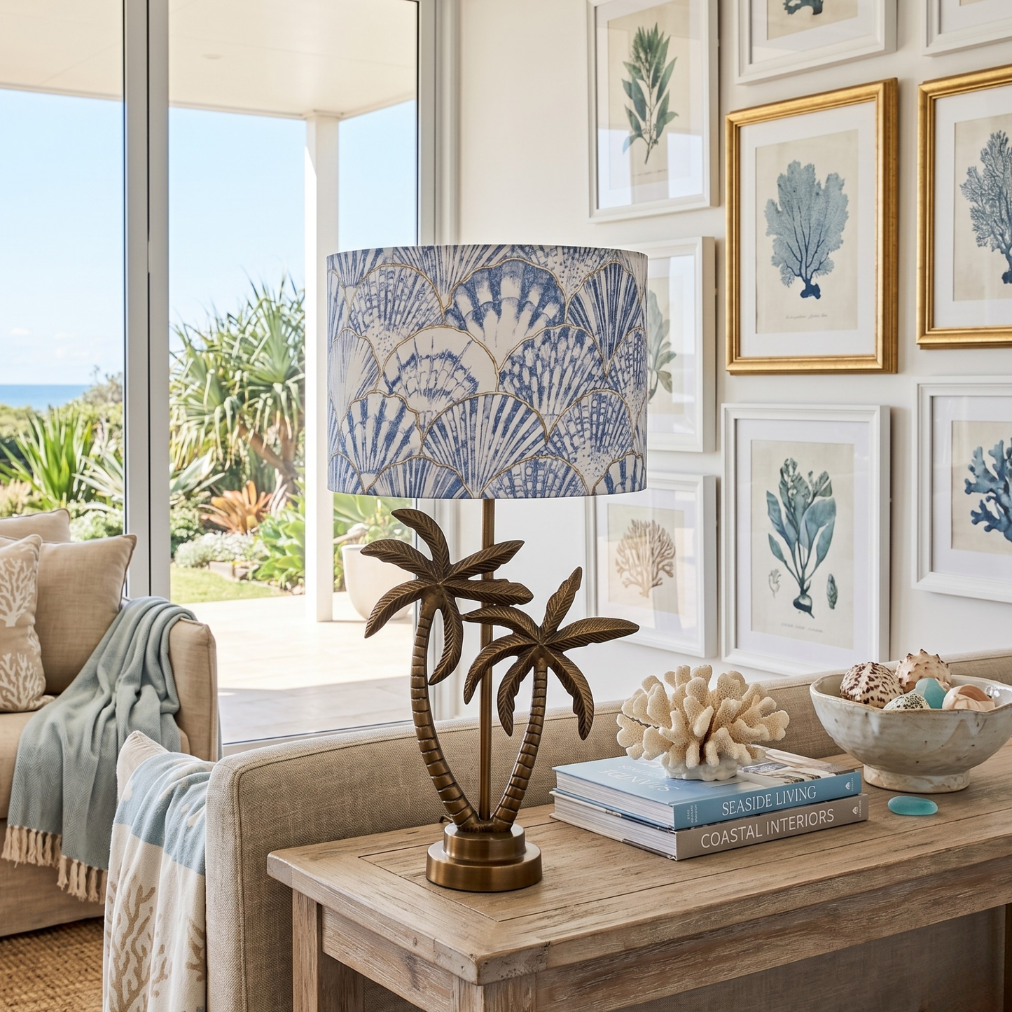 Shells - Double Palm Table lamp