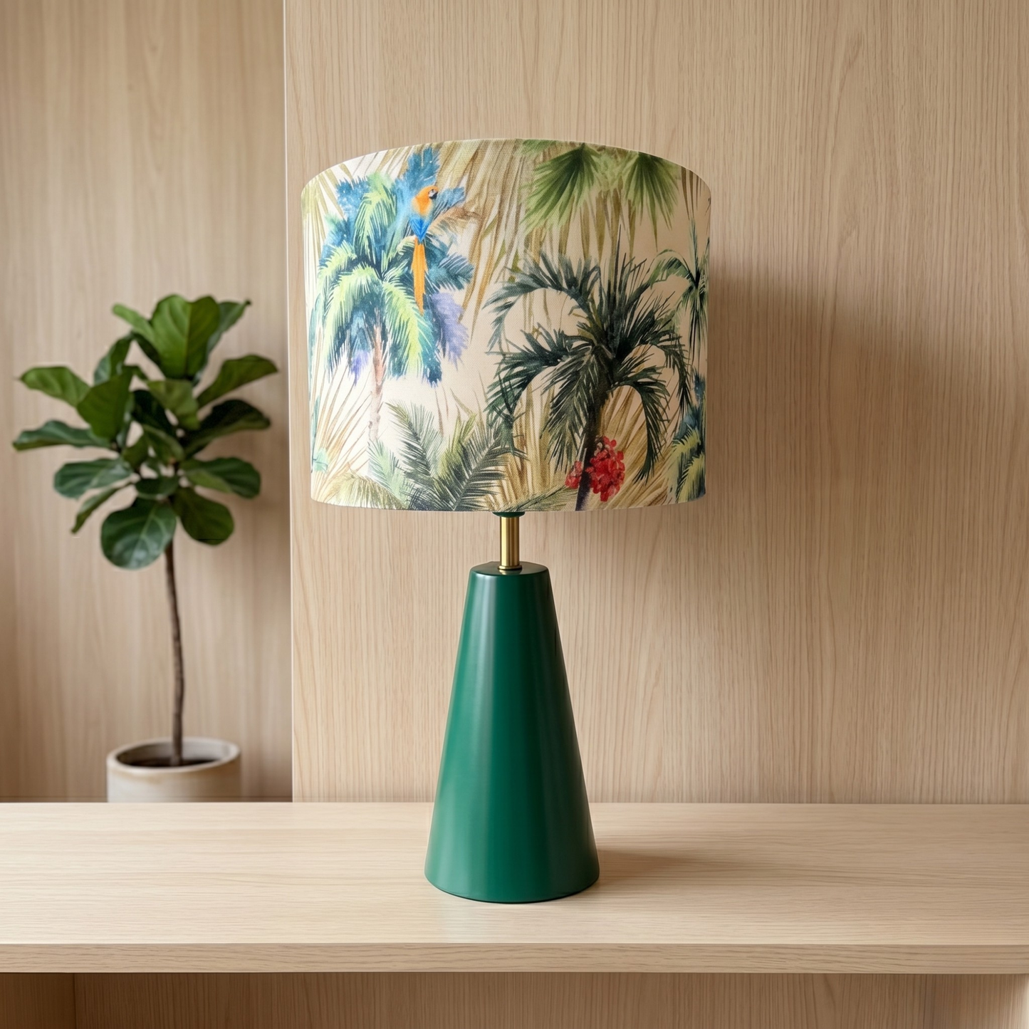 Tropical- Cone Green Table lamp