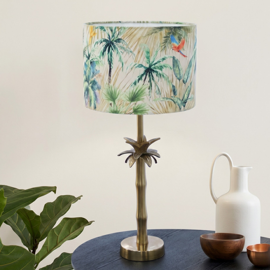 Tropical - Palm Brass Table lamp