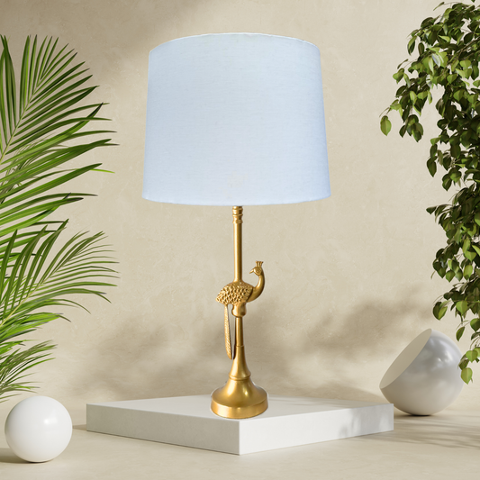Linen off-white - Peacock Table lamp