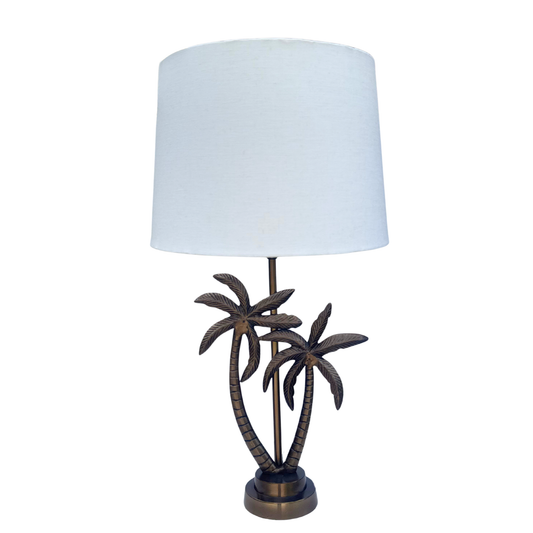 Linen White - Double Palm Table lamp