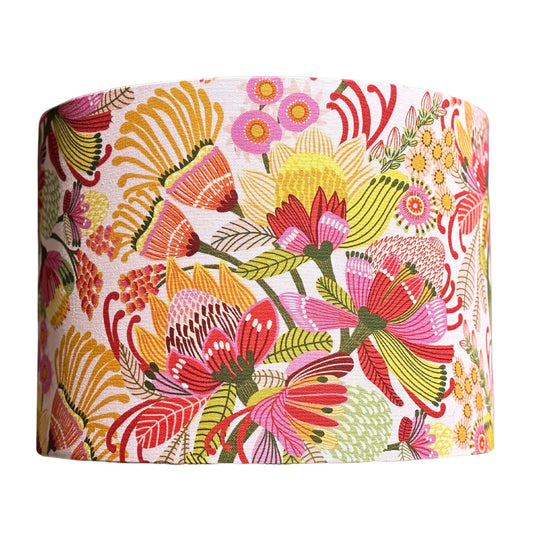 Wild Protea Beige canvas lampshade