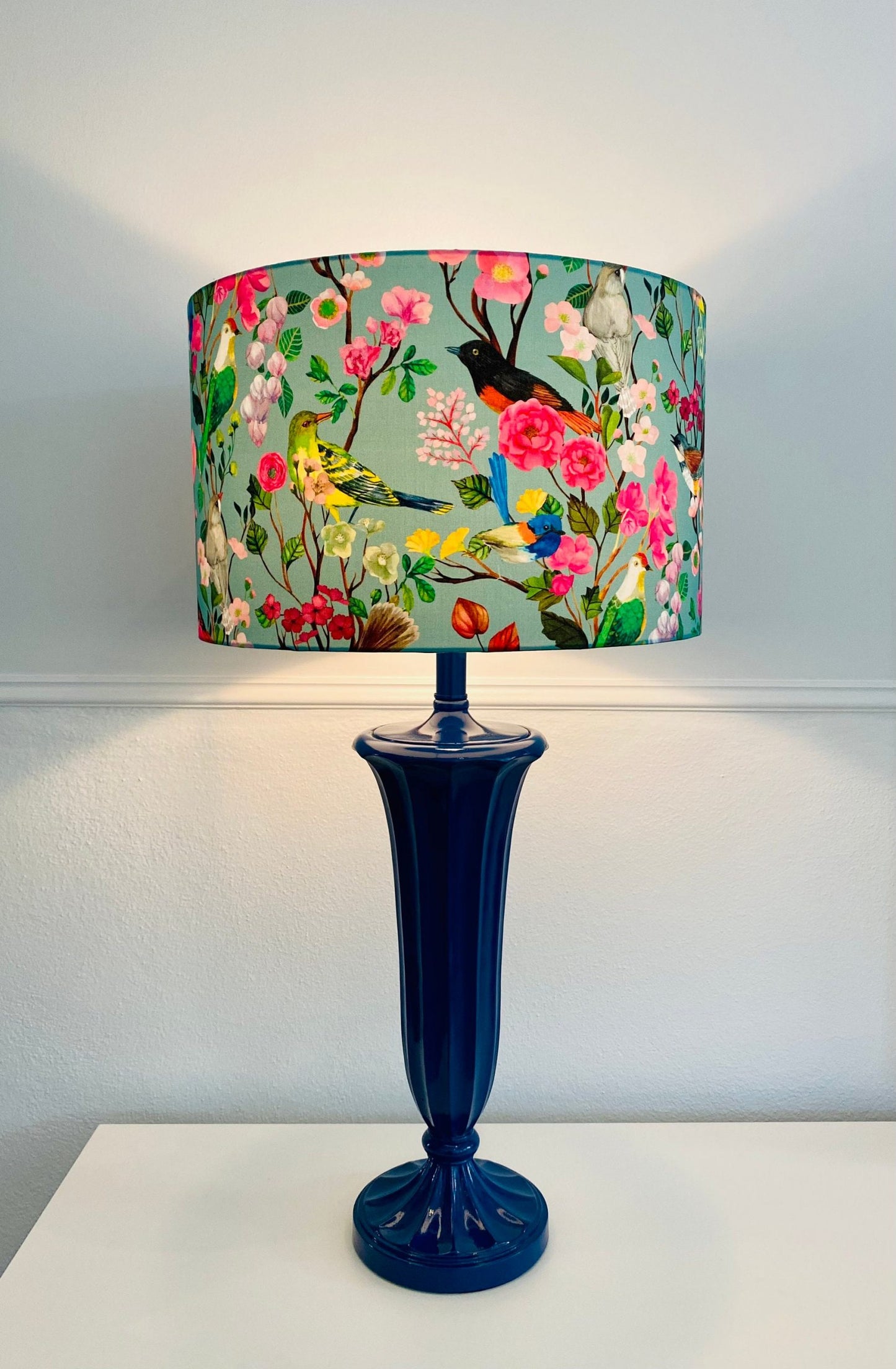 Birds and Flowers lampshade image 2