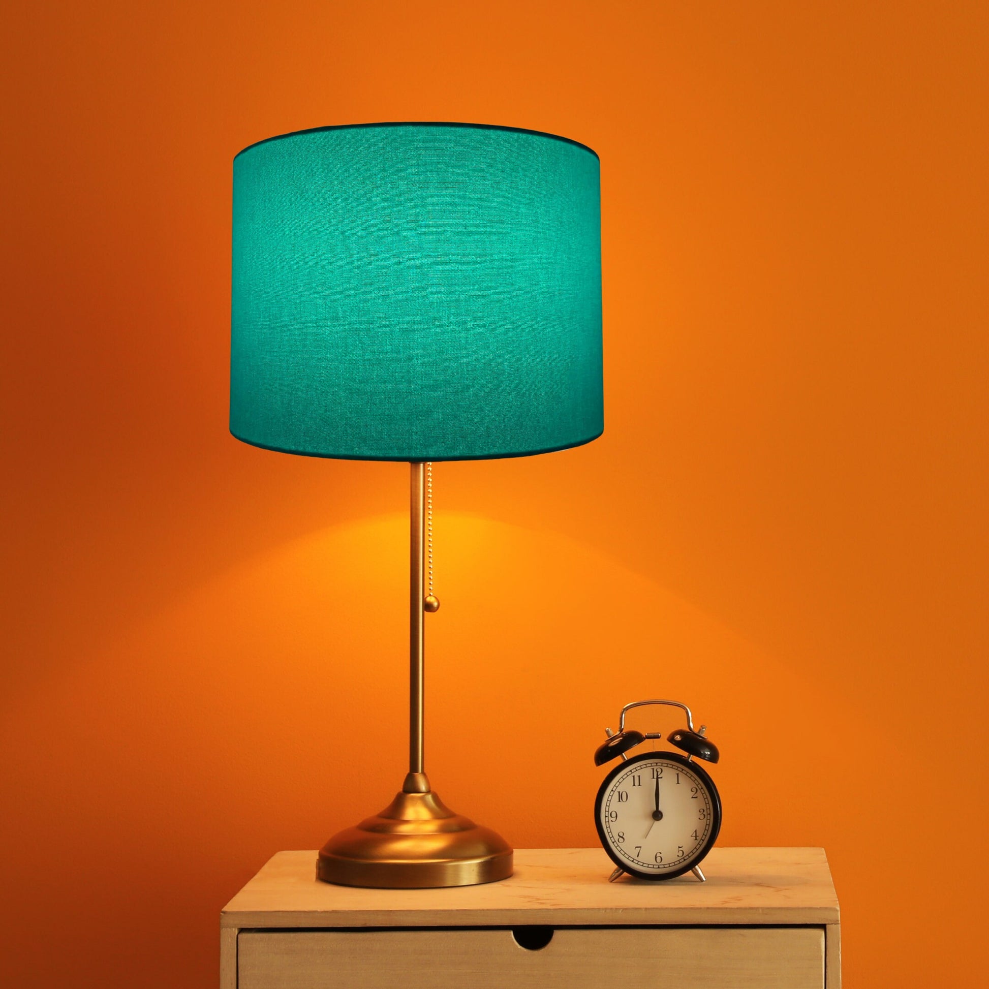 Aqua lampshade | blue lampshade image 3